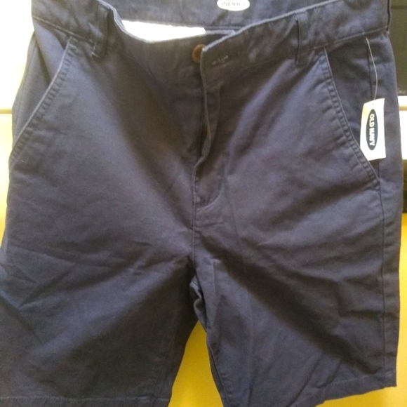 Old navy Big kids Boys khaki shorts Dark blue - Picture 1 of 4